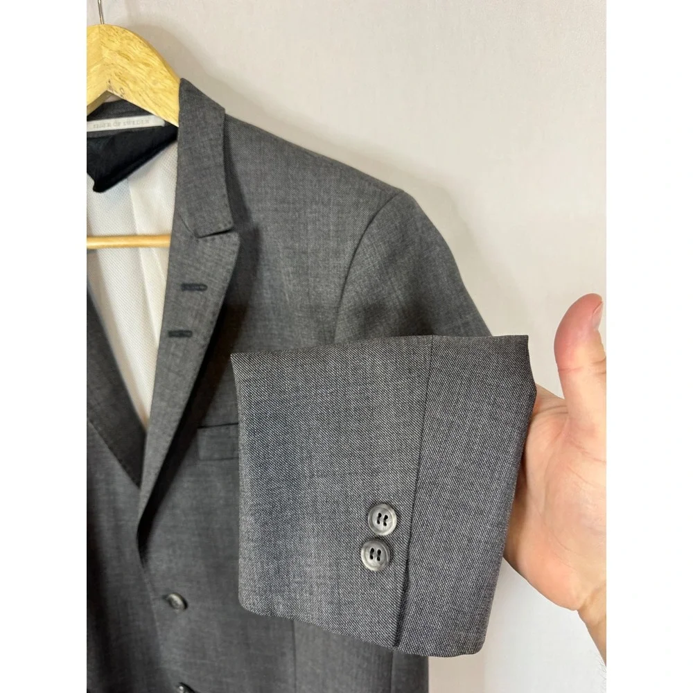 Tiger of‎ Sweden Jarvis SU Grey 100% Wool Blazer Sport Coat Mens 38S